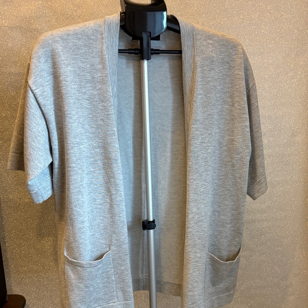 August Silk Light Gray Women's Cardigan